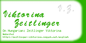 viktorina zeitlinger business card